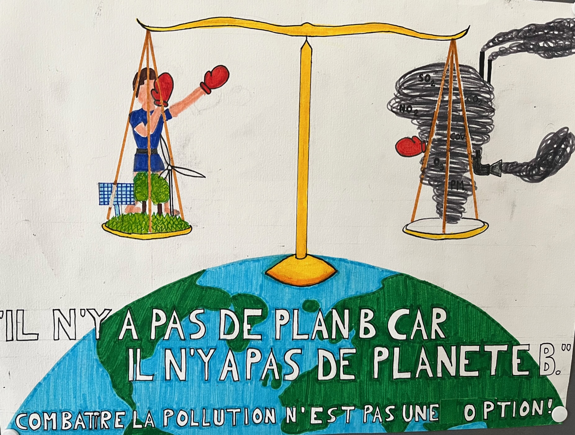 Projet affiche : Lutter contre la pollution de l’air - Lycée français